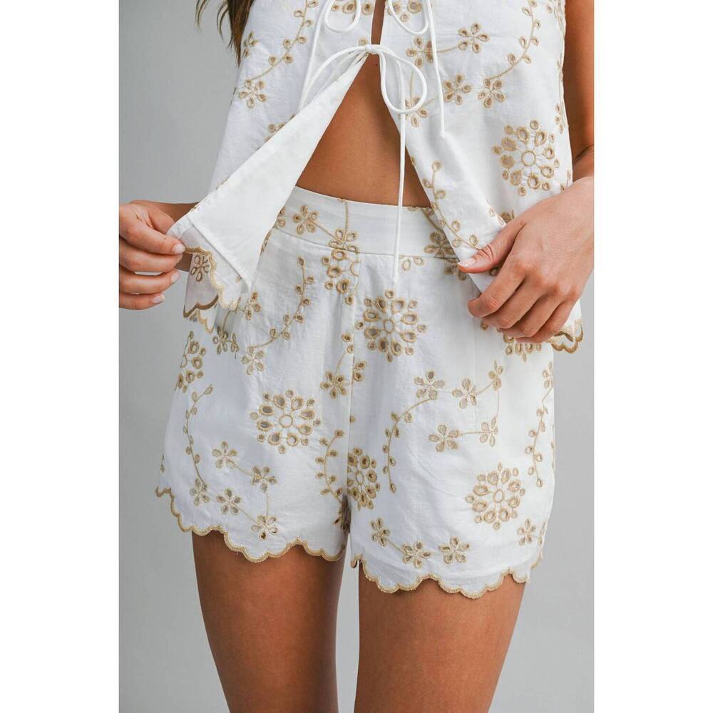 NEW MABLE hannah shorts in off white